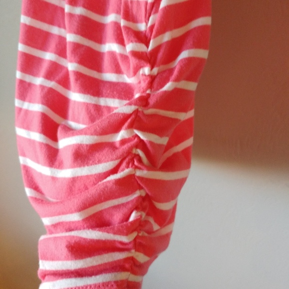 🙈French Laundry Blouse - Ruched, Ruffle, Stripes - Picture 3 of 5